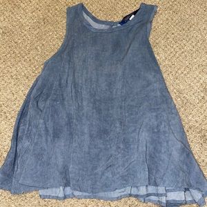Blue tank top